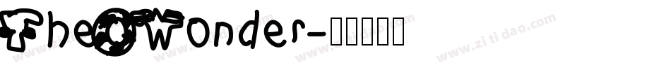 The Wonder字体转换
